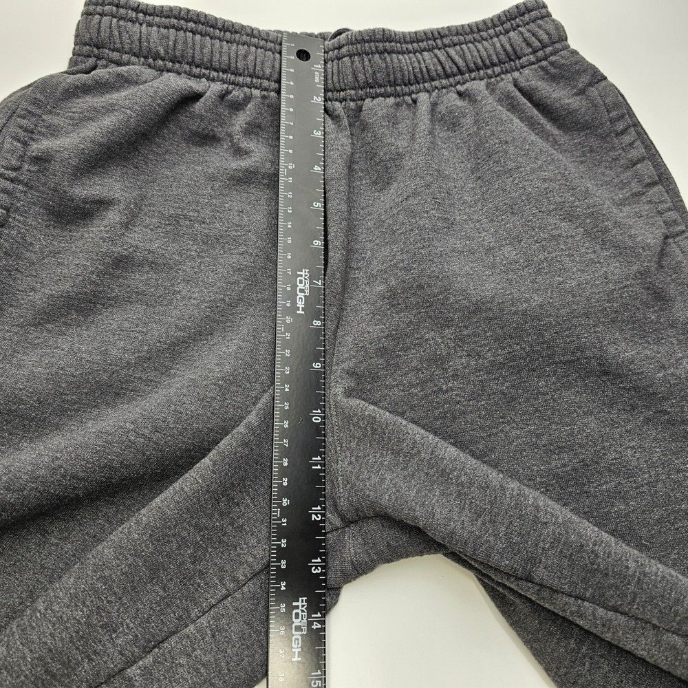 Champion Mens Fleece Sweat Shorts Charcoal Grey Raw Hem Y2K Preppy Size Medium - Picture 4 of 12
